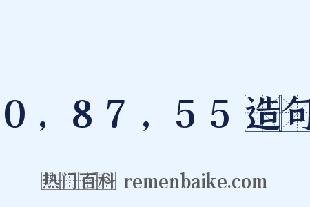 0,87,55造句是什么意思的图片